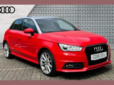 Begagnad Audi A1 S-Line 123 HK (90 kW) 2018 Röd Halvkombi
