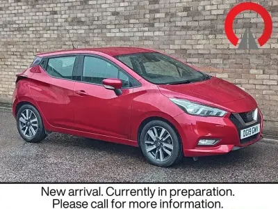 Used Nissan Micra Acenta Limited Edition 90 HP (66 kW) 2019 Red Hatchback