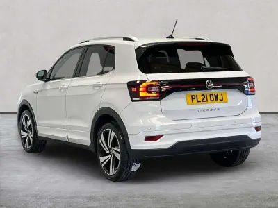 Used VW T-Cross R-line 110 HP (80 kW) 2021 White SUV