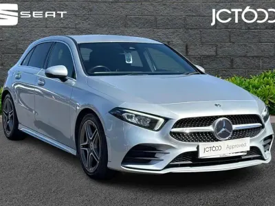 Used Mercedes A200 AMG line 161 HP (118 kW) 2020 Silver Hatchback