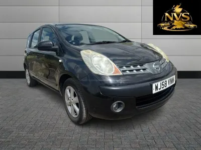 Used Nissan Note Acenta 110 HP (80 kW) 2008 Black Hatchback