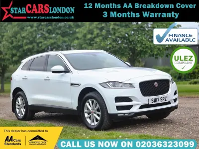 Używany Jaguar F-Pace Prestige 180 KM (132 kW) 2017 Biały SUV