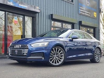 Used Audi A5 S-Line 252 HP (185 kW) 2018 Blue Coupe
