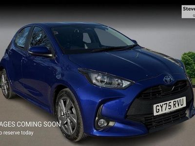 New Toyota Yaris Hybrid 2025 Blue Hatchback
