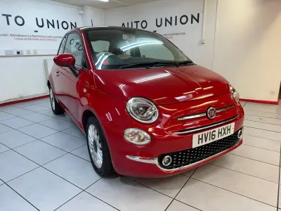 Used Fiat 500 Lounge 69 HP (50 kW) 2016 Red Hatchback