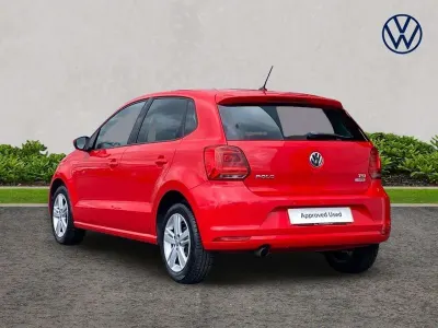 Used VW Polo Edition 88 HP (64 kW) 2017 Red Hatchback