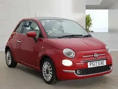 Used Fiat 500 Lounge 69 HP (50 kW) 2017 Red Hatchback