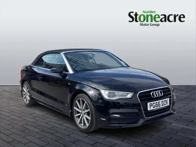 Used Audi A3 Cabriolet S-Line 147 HP (108 kW) 2017 Black Cabriolet