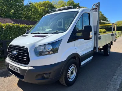 Used Ford Transit 130 HP (95 kW) 2019 White Cabriolet
