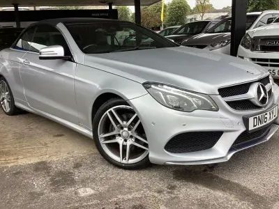 Used Mercedes E220 AMG line 2016 Silver Cabriolet