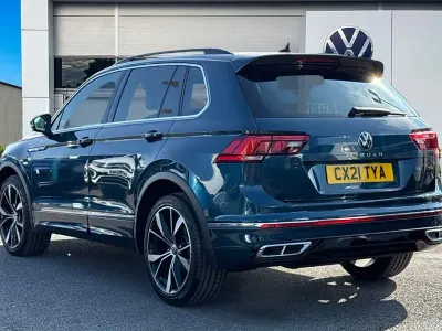 Used VW Tiguan R-line 150 HP (110 kW) 2021 Blue SUV