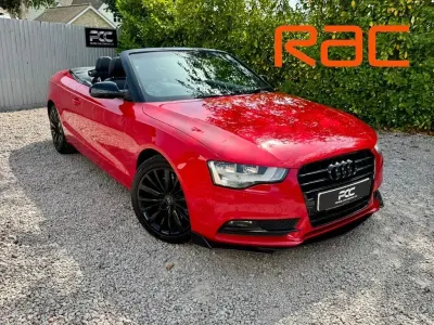 Used Audi A5 Cabriolet S-Line 204 HP (150 kW) 2012 Red Cabriolet