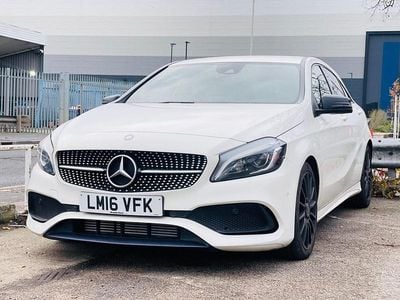 Used Mercedes A200 AMG Line Premium 136 HP (100 kW) 2016 White Hatchback