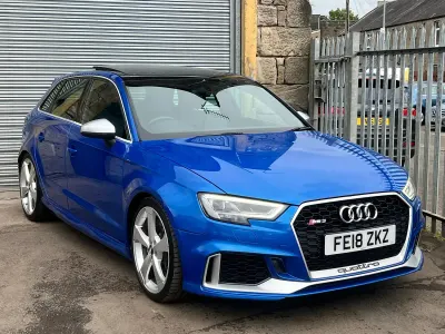 Used Audi RS3 Advanced 400 HP (294 kW) 2018 Blue Sedan