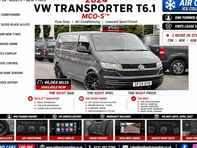 Used VW T7 Startline 110 HP (80 kW) 2024 Grey Van