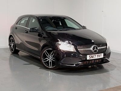 Used Mercedes A200 AMG line 136 HP (100 kW) 2017 Black Hatchback