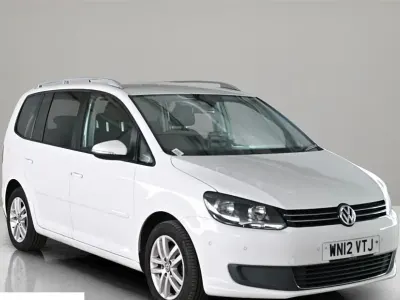 Used VW Touran SE 105 HP (77 kW) 2012 White MPV