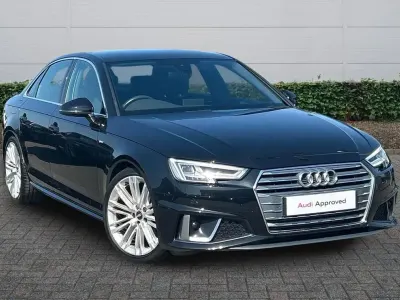 Used Audi A4 S-Line 147 HP (108 kW) 2019 Black Sedan