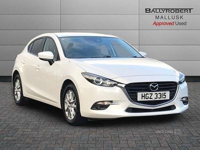 White Used 2017 Mazda 3 Hatchback | £10,750 (Fair price)