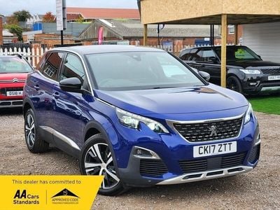 Blue Used 2017 Peugeot 3008 GT-line Hatchback | £7,990 (Fair price)