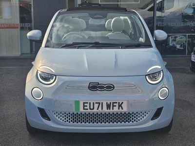 Blue Used 2021 Fiat 500e La Prima Cabriolet | £14,795 (Fair price)