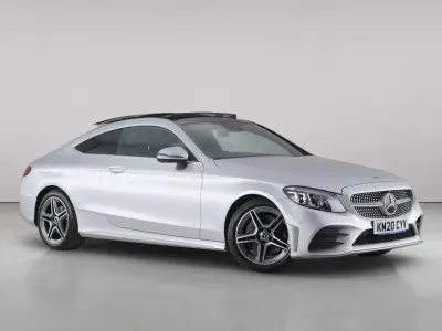 Used Mercedes C300 AMG Line Premium Plus 245 HP (180 kW) 2020 Silver Coupe