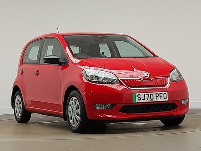 Used Skoda Citigo-e IV SE 61 kW (83 HP) 2020 Red Hatchback