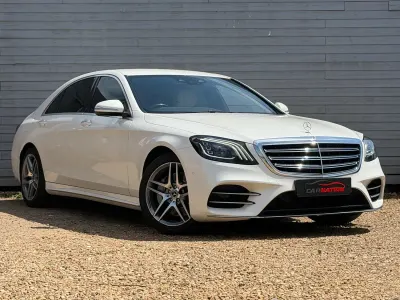 Used Mercedes S350 AMG line 2019 White Sedan