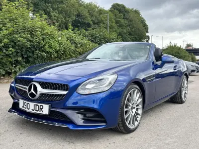 Used Mercedes SLC180 AMG line 2017 Blue Cabriolet