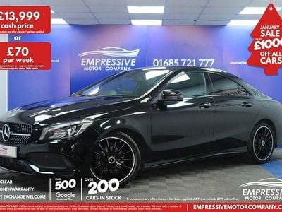 Black Used 2018 Mercedes CLA200 AMG line Sedan | £13,999 (Fair price)