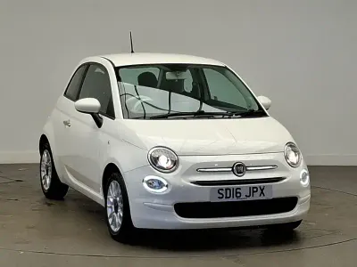 Używany Fiat 500 Pop Star 69 KM (50 kW) 2016 Biały Hatchback
