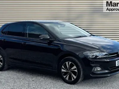 Begagnad VW Polo Match 95 HK (69 kW) 2021 Svart Halvkombi