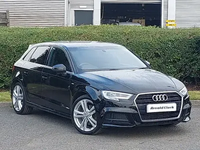 Used Audi A3 S-Line 190 HP (139 kW) 2016 Black Hatchback