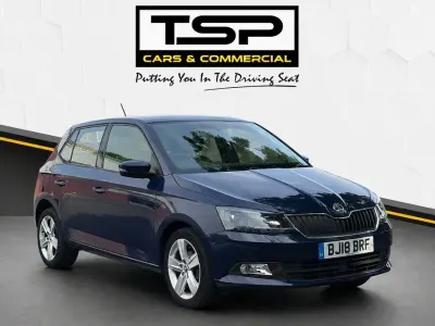 Used Skoda Fabia SE L 95 HP (69 kW) 2018 Blue Hatchback