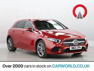 Used Mercedes A250 AMG line 218 HP (160 kW) 2021 Red Hatchback