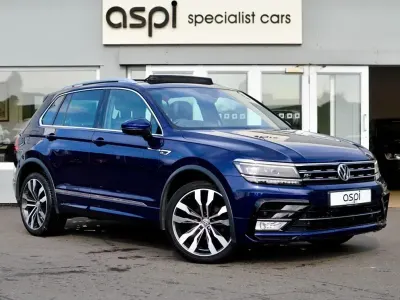 Used VW Tiguan R-line 150 HP (110 kW) 2016 Blue SUV