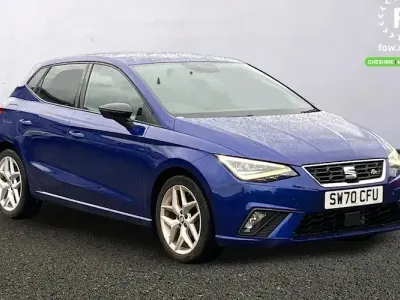 Usado Seat Ibiza FR 95 CV (69 kW) 2020 Azul Utilitario