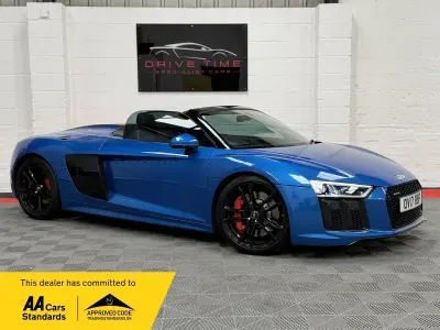 Used Audi R8 Spyder Comfort 2017 Blue Cabriolet