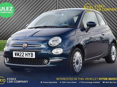 Blue Used 2022 Fiat 500 Dolcevita Hatchback | £9,222 (Fair price)