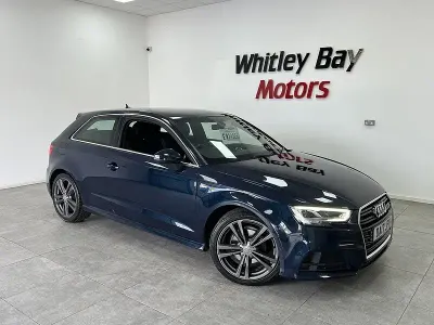 Used Audi A3 S-Line 150 HP (110 kW) 2017 Blue Hatchback
