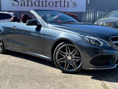 Usado Mercedes E400 AMG line 333 HP (244 kW) 2015 Cinzento Cabrios