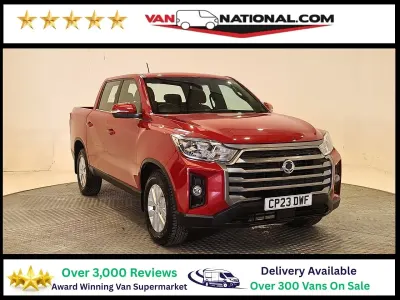 Used SsangYong Musso 180 HP (132 kW) 2023 Red Pickup