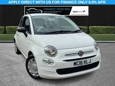 Used Fiat 500 Pop 69 HP (50 kW) 2016 White Hatchback