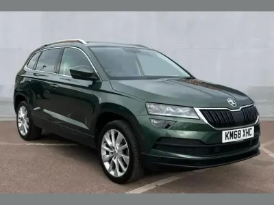 Used Skoda Karoq SE L 150 HP (110 kW) 2018 Emerald green SUV