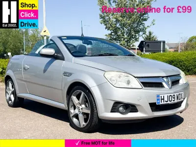Second-hand Vauxhall Tigra 89 CP (65 kW) 2009 Argintiu Cabrio