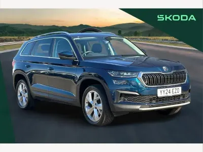 Used Skoda Kodiaq SE L Executive 150 HP (110 kW) 2024 Petrol blue metallic SUV