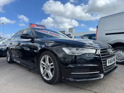 Usado Audi A6 S-Line 190 CV (139 kW) 2016 Negro Familiar