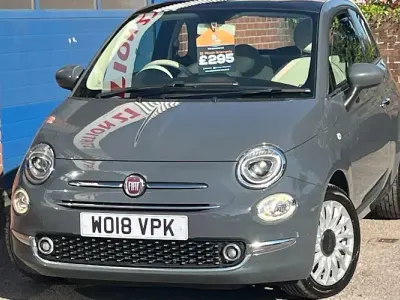 Used Fiat 500 Lounge 69 HP (50 kW) 2018 Grey Hatchback