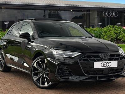 Black New 2025 Audi S3 Sportback Black Edition Hatchback | £45,980