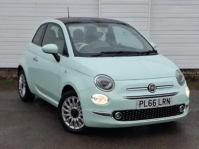 Used Fiat 500 Lounge 69 HP (50 kW) 2016 Green Hatchback